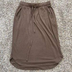 Mocha/Light Brown Midi Skirt size Medium